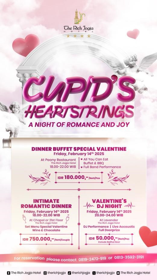 Rayakan Valentine Romantis di The Rich Jogja Hotel