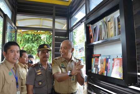 Trans Halte Trans Jogja Dilengkapi Dengan Pojok Baca