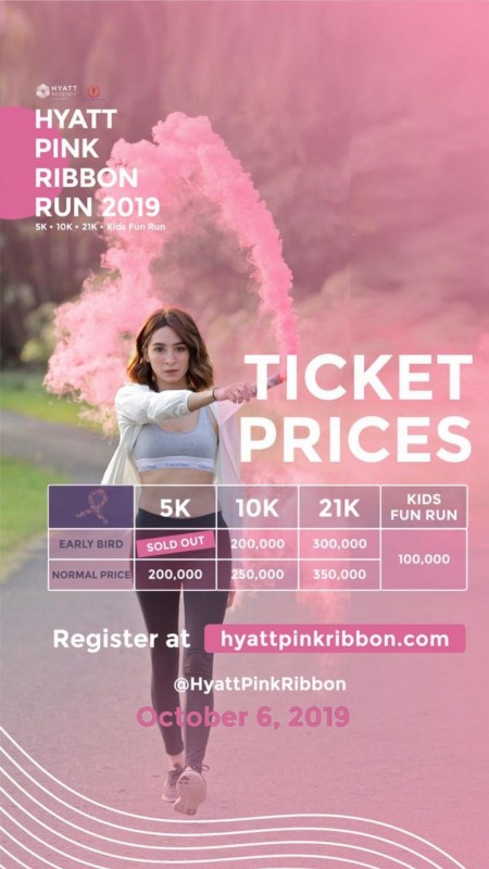 Hyatt  Kembali Adakan Hyatt Pink Ribbon Run 2019