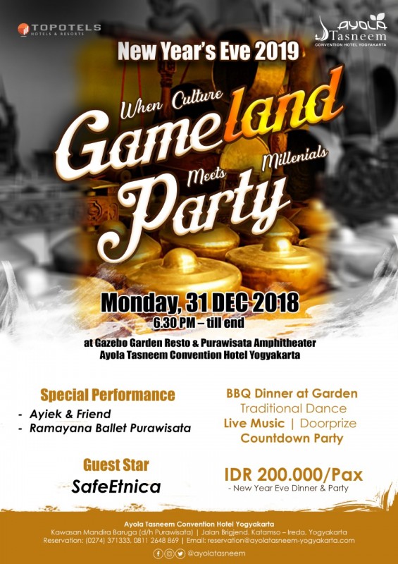 Sambut Tahun Baru, Ayola Tasneem Gelar Gameland Millenial Party