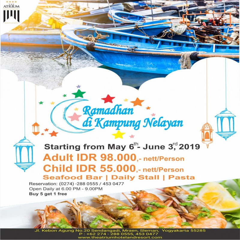 The Atrium Hotel & Resort Yogyakarta Usung Konsep Ramadhan di Kampung Nelayan