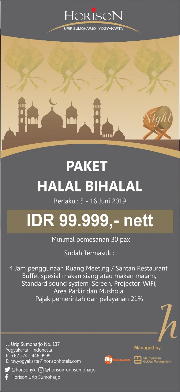 Horison Urip Sumoharjo Luncurkan  Paket Halal Bi Halal
