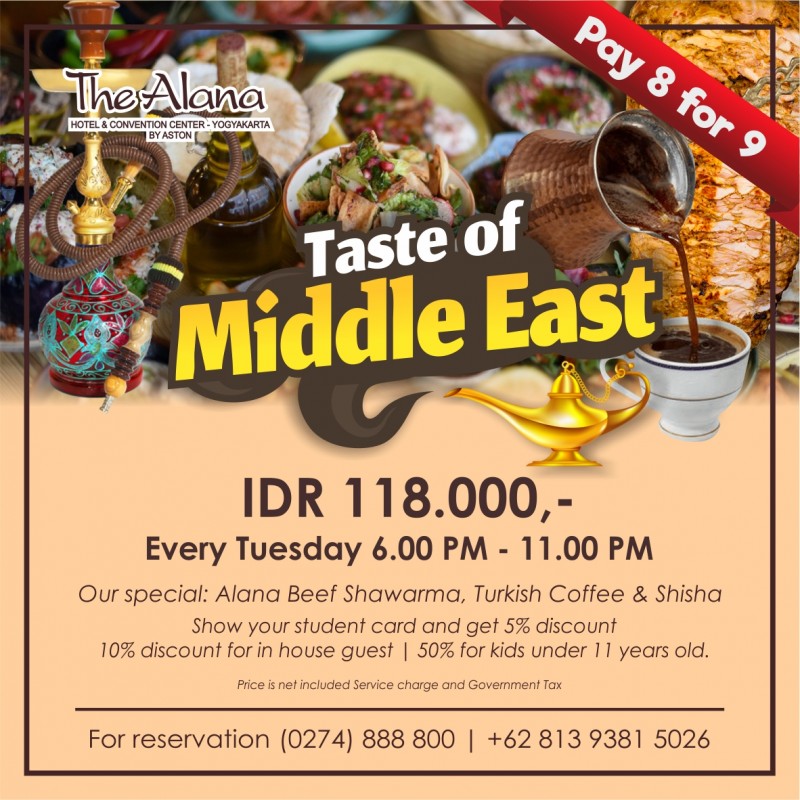 Wisata Kuliner Timur Tengah di The Alana Yogyakarta