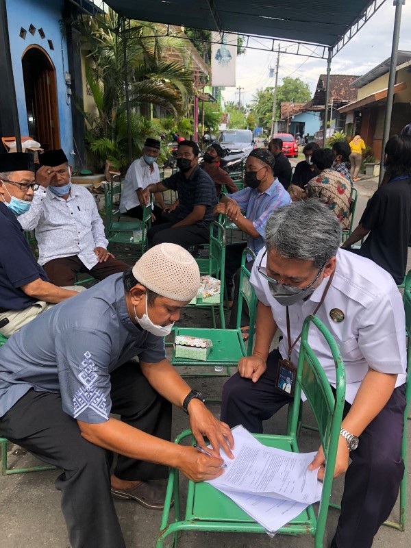 Ahli Waris Korban Laka di Sedayu Warga Driyan Wates Kulon Progo Terima Santunan Jasa Raharja