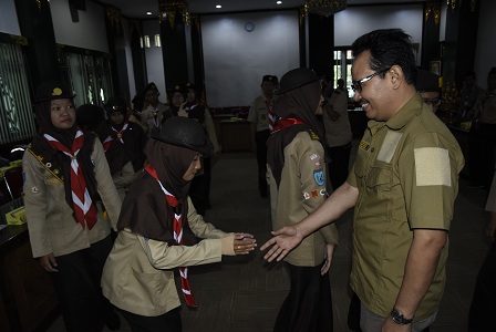 Kontingan Raimuna Nasional Kwartir Cabang Jogja Pamitan.