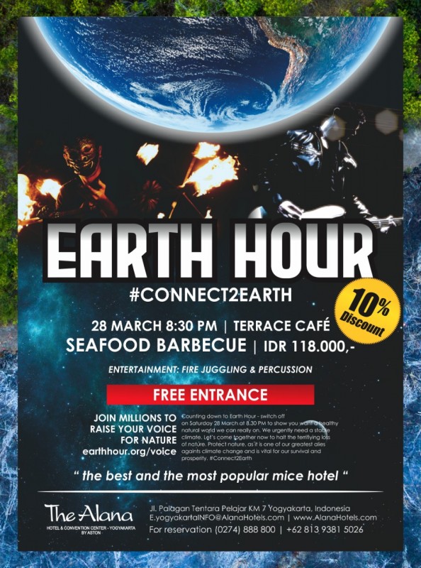 The Alana Yogyakarta Peringati Aksi Mencintai Bumi  Di  Earth Hour Program