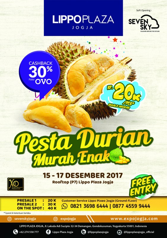 Pesta Durian Meriah Bareng Lippo Plaza Jogja