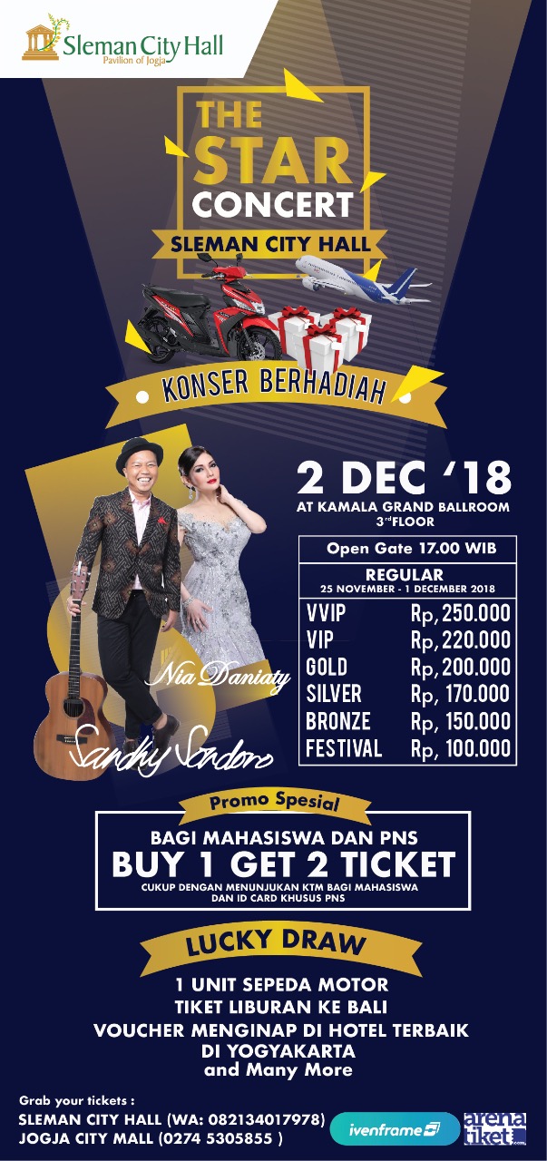 Konser Sleman City Hall Bertabur Bintang Idola