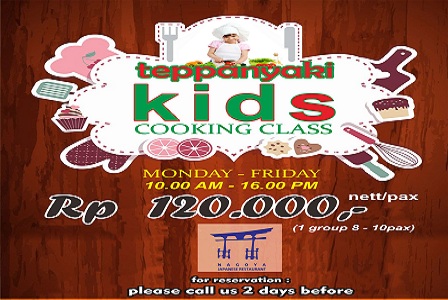Nagoya Japanese Restaurant Adakan Teppanyaki Kids Cooking Class