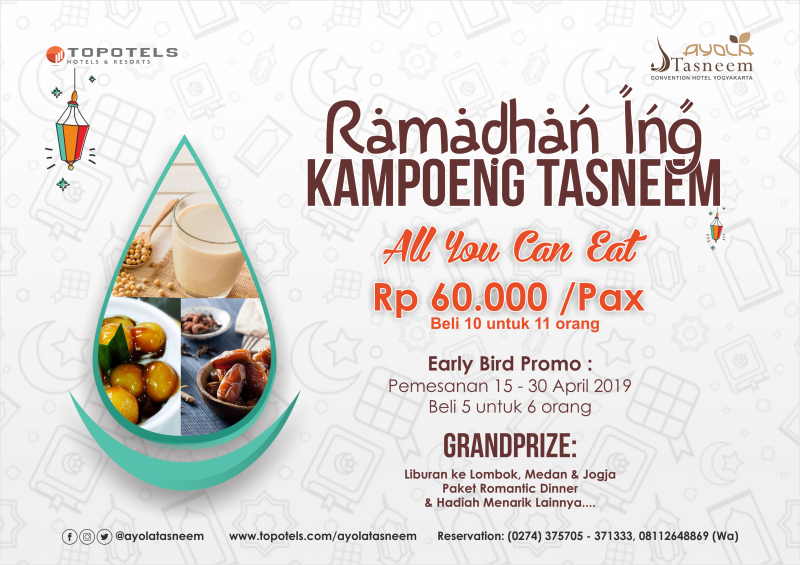 Ramadhan ing Kampoeng Tasneem Persembahkan Berbagai Menu Nusantara