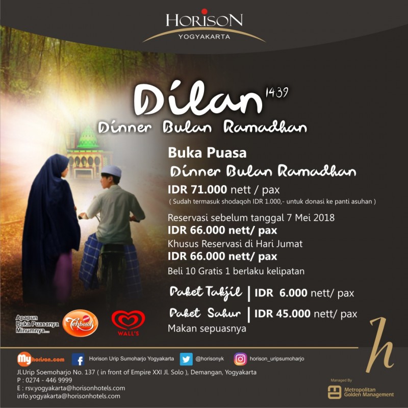 Ada Dilan 1439 Horison Yogyakarta Selama Bulan Puasa